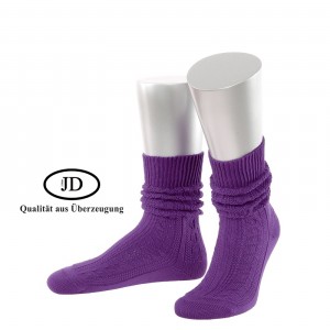 Trachtensocken lila